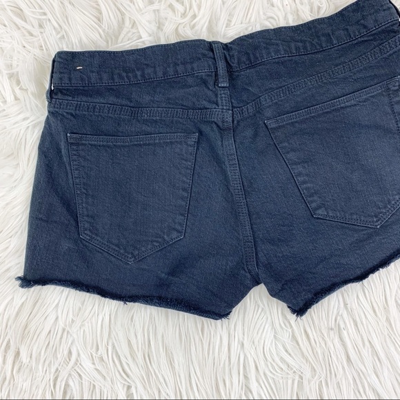 MADEWELL Denim Shorts Raw Hem Black 4 Pocket 27 - Picture 4 of 8